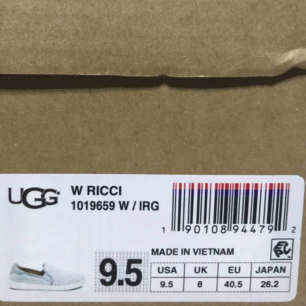 Ugg Ricci Slip On Shoes Furry Fuzz Iceberg Blue - Picture 2 of 7